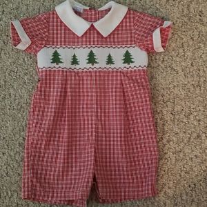 ANAVINI like NEW Collared Smocked shortall